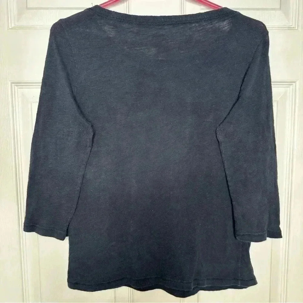 Joe Fresh Shirt  3/4 Sleeves Front Pocket Blue Size Extra Small - Picture 11 of 16